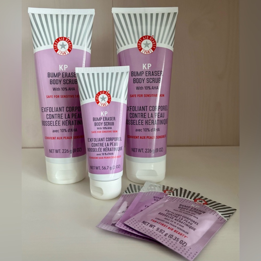 Brand new - bundle of First Aid Beauty KP Bump Eraser body scrubs